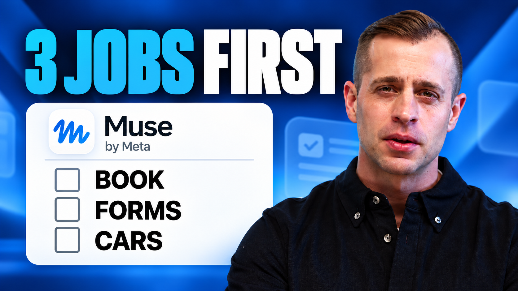 JJ Englert’s Muse video: three jobs first — bookings, forms, and cars